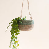Colorblock Hanging Planter Basket Baskets LIKHÂ Sage 