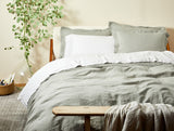 Coyuchi Organic Relaxed Linen Duvet Cover - Laurel Bedding and Bath Coyuchi 