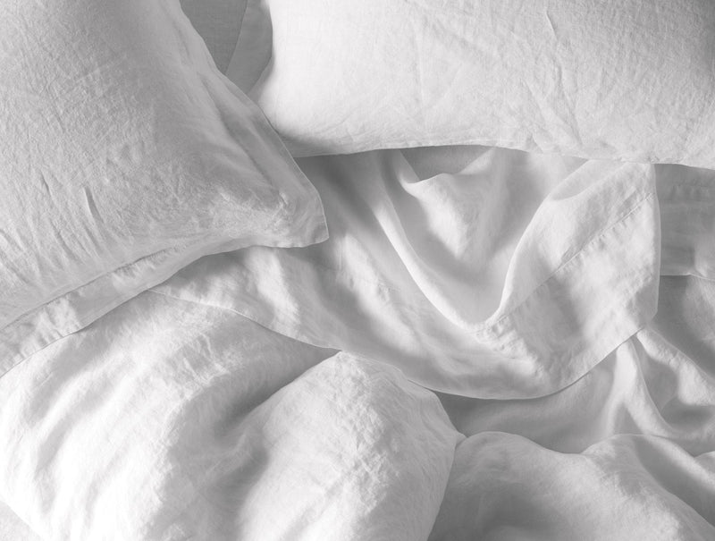 Coyuchi Organic Relaxed Linen Sham - Alpine White Bedding and Bath Coyuchi 
