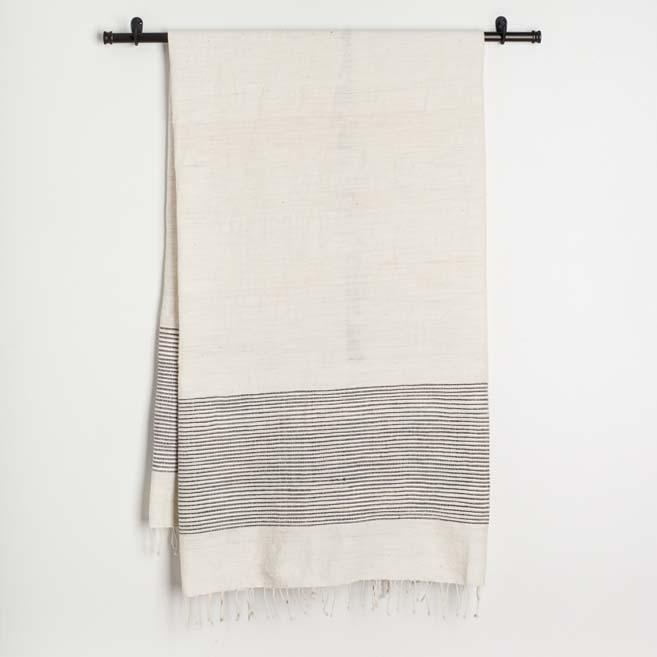 Creative Women Riviera Cotton Bath Towel - Gray Creative Women 