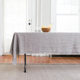Creative Women Stone Washed Linen Tablecloth - Oyster Gray Creative Women 