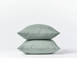 Crinkled Percale Pillowcase Set Pillowcases Coyuchi Standard Sage 