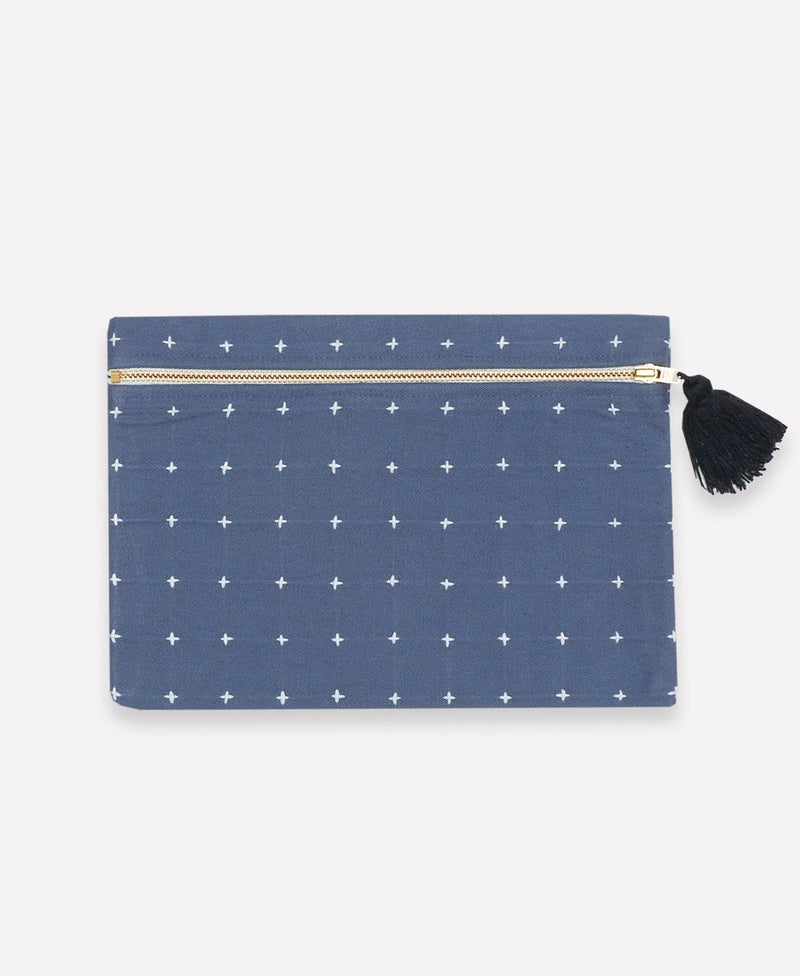 Cross Stitch Clutch Pouch Pouches Anchal Project Slate 