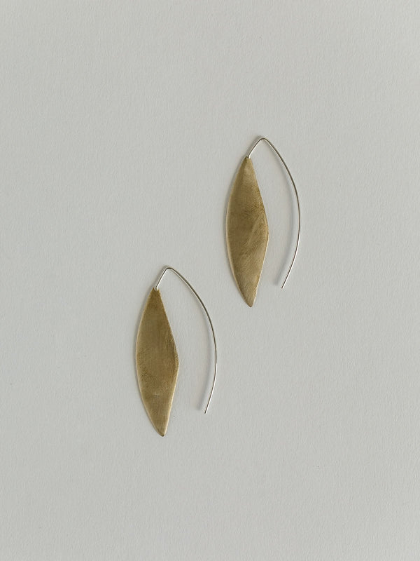 Curve Earrings Earrings Salt + Still Brass Original 