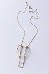 Deco Gold Necklace Accessories L.Greenwalt Jewelry 