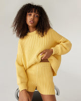 Delčia Sweater Cardigans + Sweaters The Knotty Ones One Size Lemon 