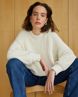 Delčia Sweater Cardigans + Sweaters The Knotty Ones One Size Off White 
