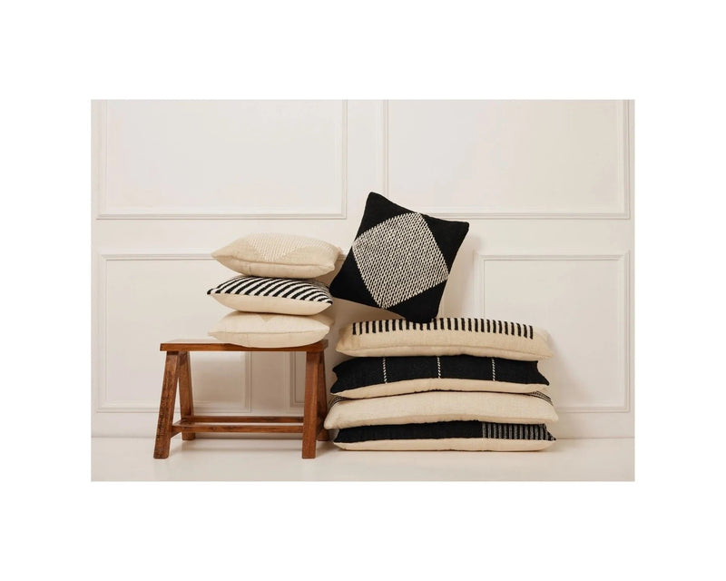 Diagonal Stripe Wool Throw Pillow Cover Throw Pillows Casa Amarosa 