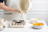 EKOBO Pronto Large Mixing Bowl & Colander Set - White EKOBO 