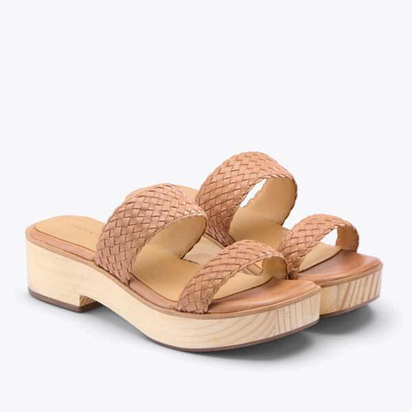 Ellie All-Day Clog Clogs Nisolo 5 Woven Almond 