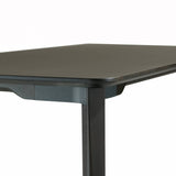 Emeco Lancaster Dark Ash Dining Table - Dark Gray Powder Furniture Emeco D: 48 