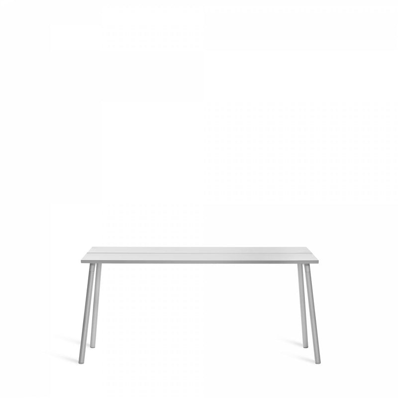 Emeco Run Side Table- Clear Aluminum Emeco 62" 