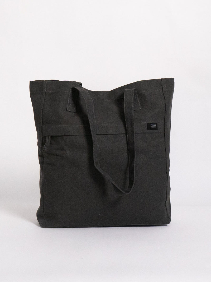 Executive Work Tote Bag Tote Bags Terra Thread Charcoal Gray 
