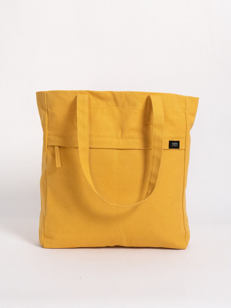 Executive Work Tote Bag Tote Bags Terra Thread Mustard Yellow 