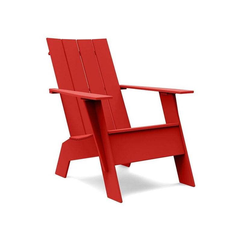 Flat Back Recycled Adirondack Chair Lounge Chairs Loll Designs Apple Red Tall 