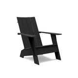 Flat Back Recycled Adirondack Chair Lounge Chairs Loll Designs Black 