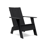 Flat Back Recycled Adirondack Chair Lounge Chairs Loll Designs Black Tall 