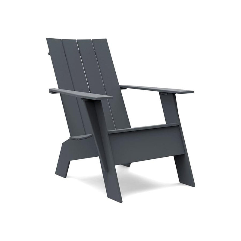 Flat Back Recycled Adirondack Chair Lounge Chairs Loll Designs Charcoal Gray Tall 