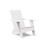 Flat Back Recycled Adirondack Chair Lounge Chairs Loll Designs Cloud White 