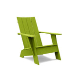 Flat Back Recycled Adirondack Chair Lounge Chairs Loll Designs Leaf Green 
