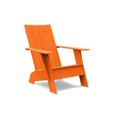 Flat Back Recycled Adirondack Chair Lounge Chairs Loll Designs Sunset Orange 