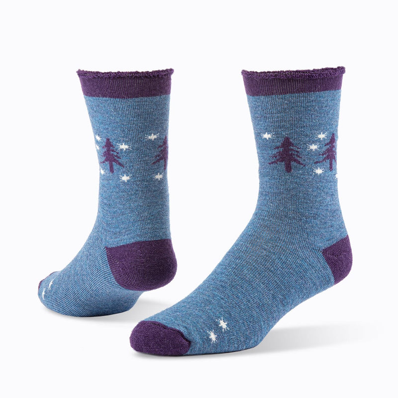 Forest Unisex Wool Snuggle Socks - Single Socks Maggie's Organics M Blue 