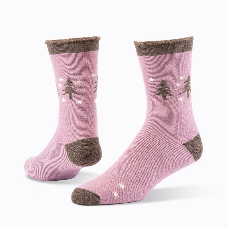 Forest Unisex Wool Snuggle Socks - Single Socks Maggie's Organics M Rose 