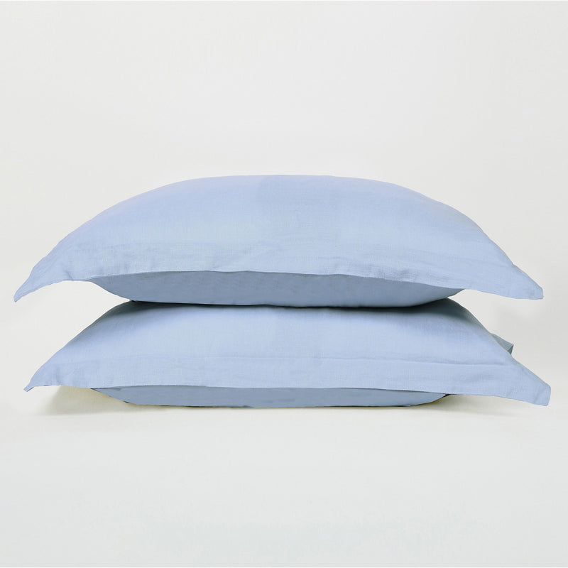 French Linen Sham Set Pillowcases Sijo 