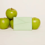 Gala Apple Leather Puzzle Cardholder Wallets Allégorie Pastel Green 