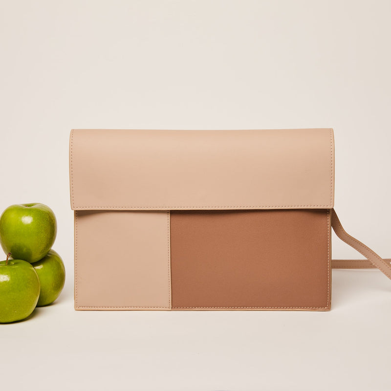 Gala Apple Leather Tech Folio Bag Crossbody Bags Allégorie Pink Mix 