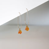 Ginevra Upcycled Drop Earrings Earrings Giulia Letzi + META Jewelry Orange Sterling Silver 