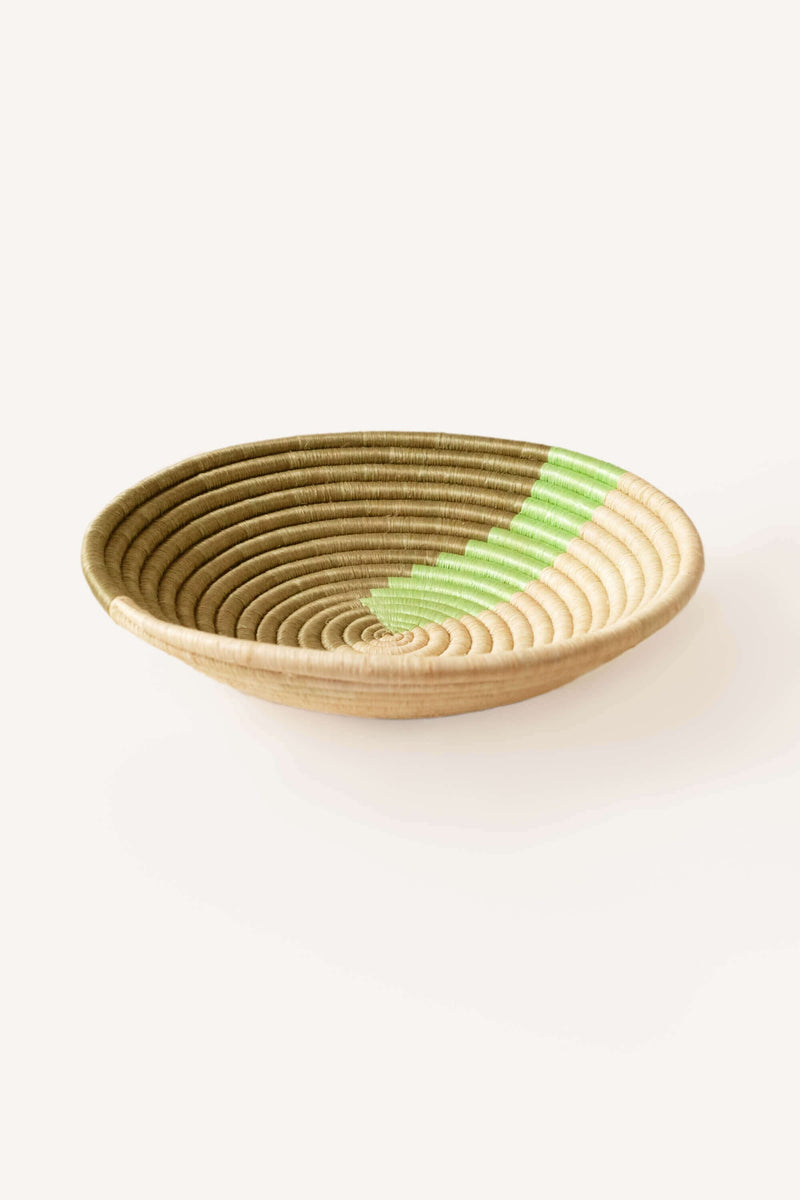 Green Form Plateau Basket Baskets Indego Africa 