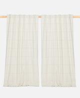 Grid-Stitch Curtain Panel Curtains Anchal 