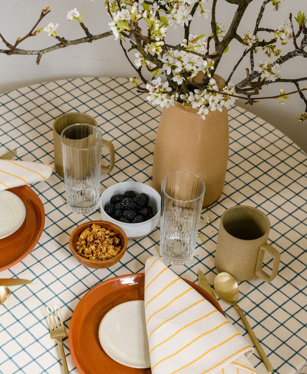 Grid Tablecloth Tablecloths + Runners Anchal 