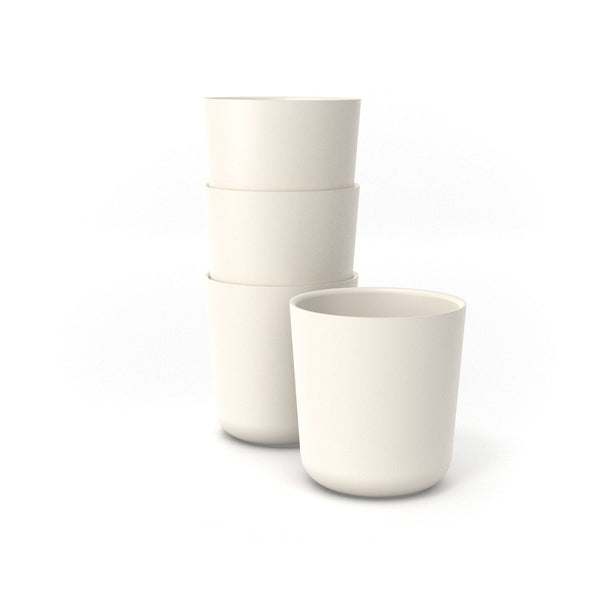 Gusto Recycled Bamboo Cup Set - White Drinkware EKOBO 