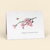 Happ-Bee Valentine's Day Plantable Cards - 10 Pack Greeting Cards Cute Root 