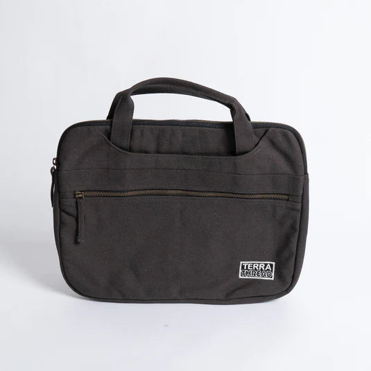 Hasta Laptop Sleeve with Handle Pouches Terra Thread Charcoal Gray 