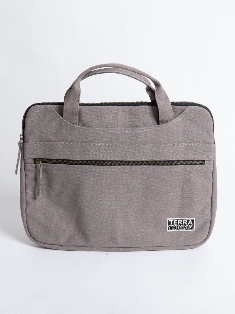 Hasta Laptop Sleeve with Handle Pouches Terra Thread Cloud Gray 