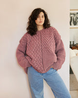Heartbreaker Alpaca Wool Sweater Cardigans + Sweaters The Knotty Ones XS Dusty Pink 