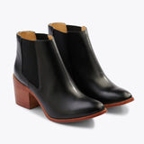 Heeled Chelsea Boot Boots Nisolo 5 Black / Natural 
