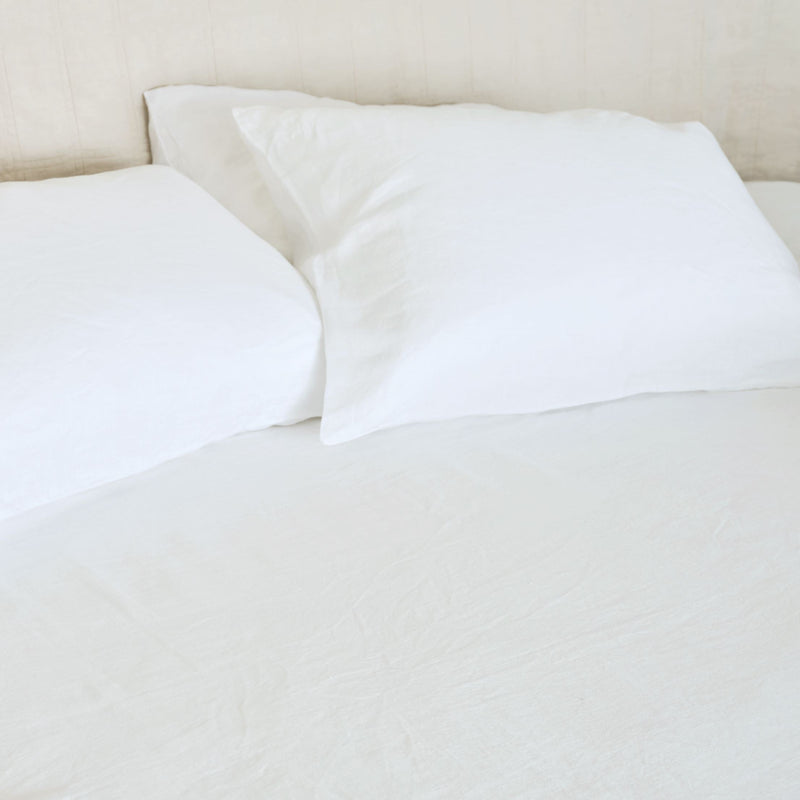 Hemp Pillowcase Set Pillowcases Evenfall Queen / Standard White 