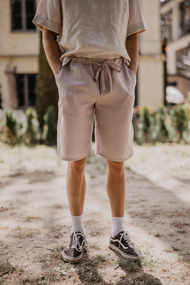 Hermes Classic Linen Shorts Shorts AmourLinen 