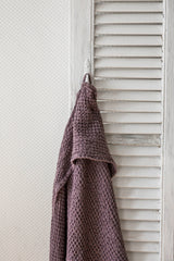 Hooded Baby Linen Towel Towels AmourLinen Dusty Lavender 