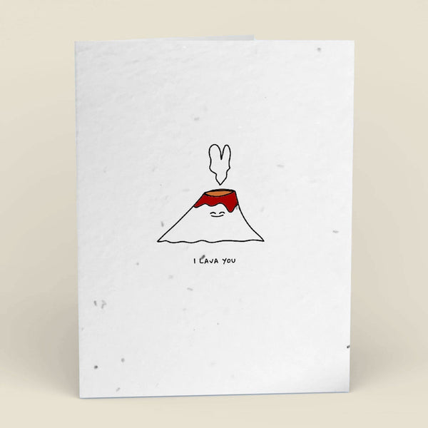 I Lava You Plantable Cards - 10-Pack Greeting Cards Cute Root 