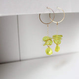 Illuminating Upcycled Chain Drop Earrings - Yellow Giulia Letzi + META Jewelry 