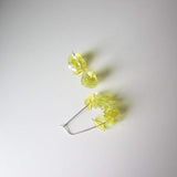 Illuminating Upcycled Drop Earrings - Yellow Hoop Earrings Giulia Letzi + META Jewelry 