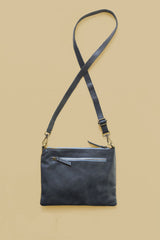 Indian Charcoal Crossbody Bag Crossbody Bags Purse & Clutch Charcoal Blue 