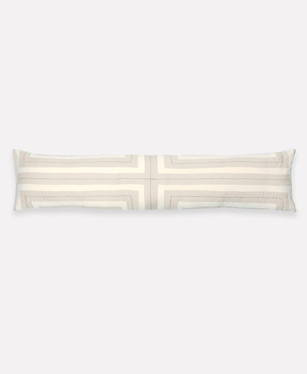 Interlock Lumbar Pillow Lumbar Pillows Anchal 12" x 48" Oxford Tan 
