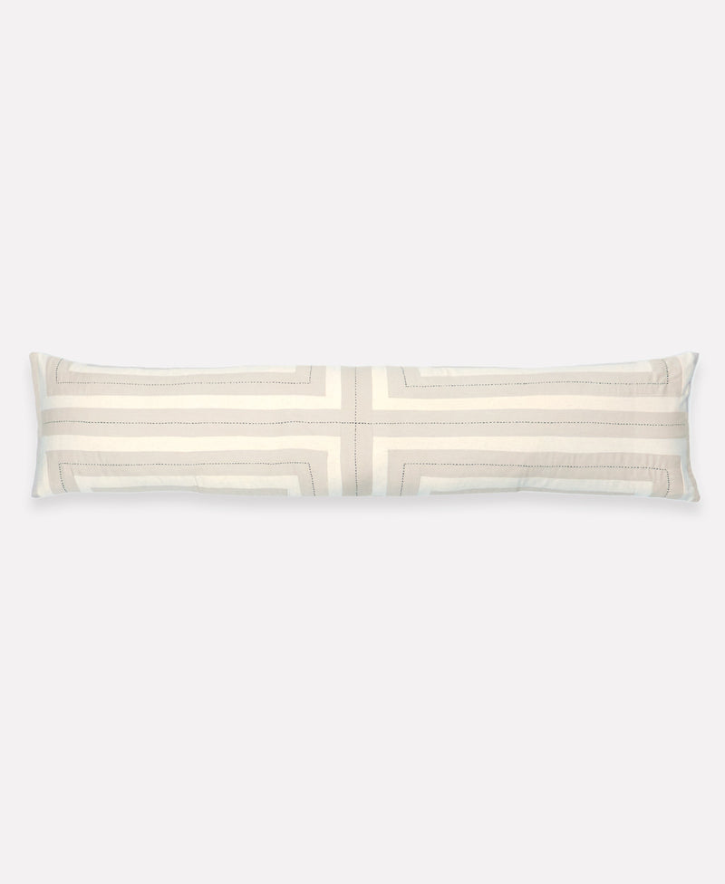 Interlock Lumbar Pillow Lumbar Pillows Anchal 12" x 48" Oxford Tan 