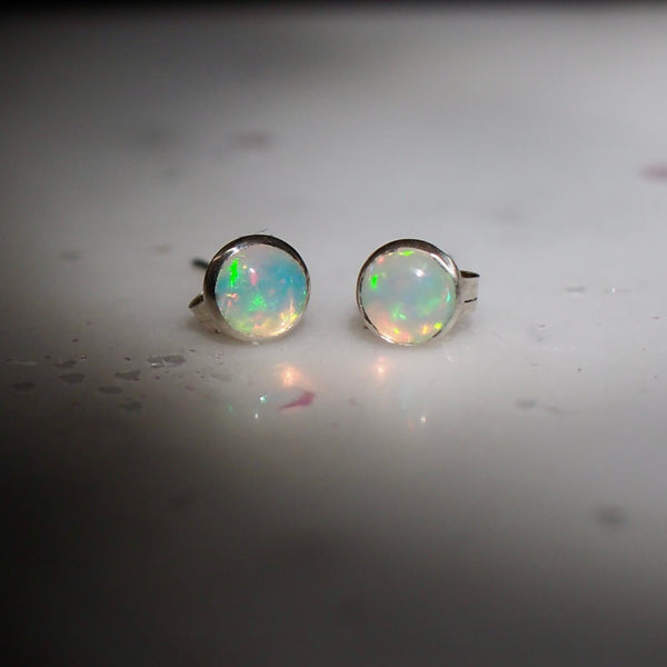 Iron Oxide Gemstone Stud Earrings - Choose your Stones Earrings Iron Oxide 